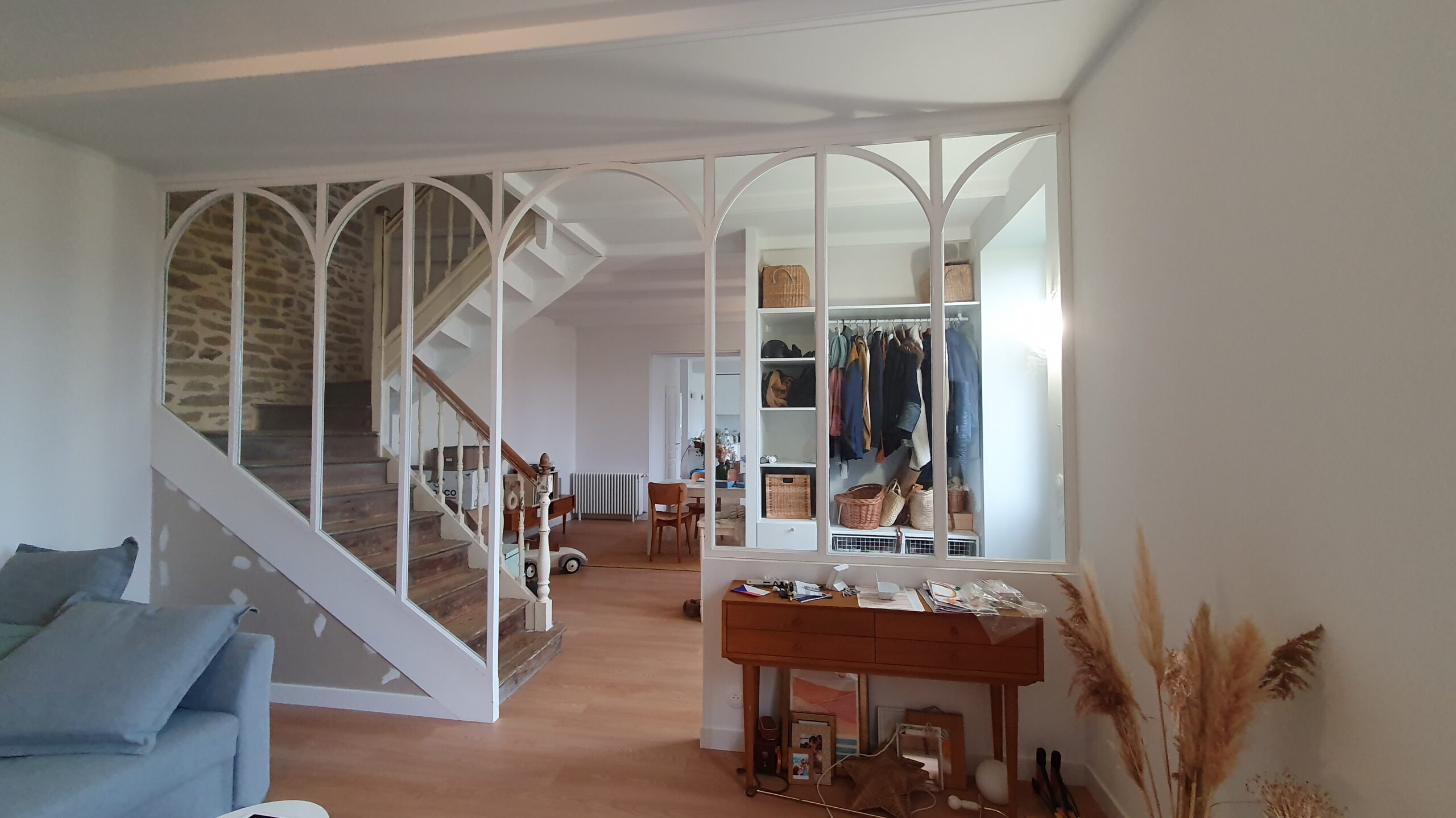 Verrière en bois faite sur mesure